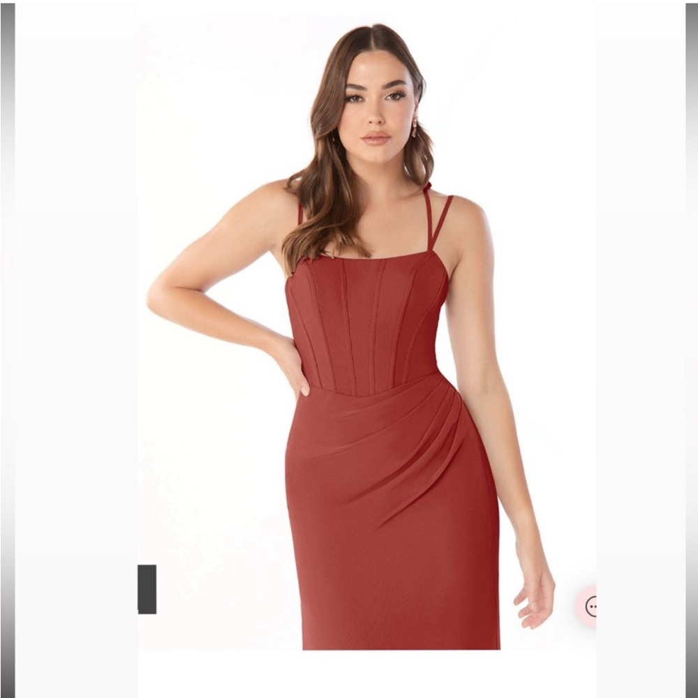 Bridesmaid dress- color terracota